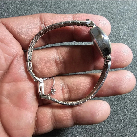 Vintage Buren Ladies Cocktail Watch Mechanical Wind Not Working For Parts/Repair - Picture 7 of 9